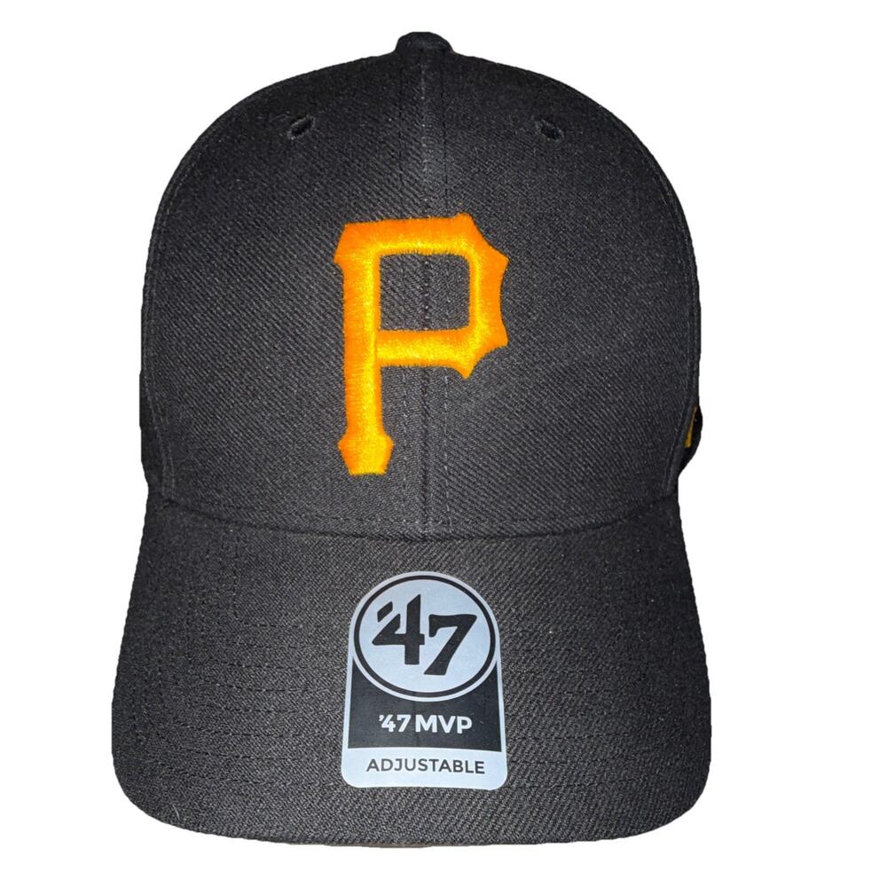 '47 MVP Pittsburgh Pirates MLB Adjustable Hat Blk/Ylw Unisex Adult Baseball NEW